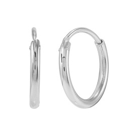 Silpada 'Endless Cycle' Hoop Earrings in Sterling Silver