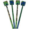 4 x Block Camouflage Pixel Design Pencils with Cube Erasers