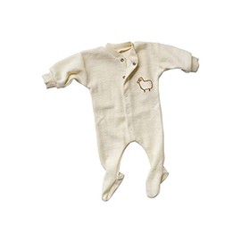 Premature Early Baby Clothes Sleepsuit, 100% Merino Wool (kbT) 50–56, Angel, Size - White - UK 24