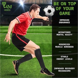 LUX Football Sock Sleeves with Free Guard Stays for Men/Boys/Youth Compatible with Football Grip Sock