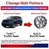 FLYCLE 5x4.5 to 6x5.5 Wheel Adapters, 2 inch 5x114.3 to