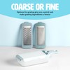 Tasty Interchangeable Grater with Storage Box, Includes Coarse & Fine