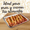 AJC Charola Para Servir Y Cocinar Alimentos Acero 26x19x2 122985