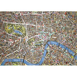 The Happy Puzzle Company - Jigraphy Cityscapes London 1000 Pieces - Jigsaw Puzzles for Adults 1000