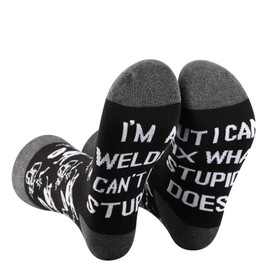 2 Pairs Welder Sock Welder Inspired Gifts Welder Father sock Mechanic Lovers Gift Welding Gifts I'm A Mechanic Socks (UK, Alpha, One Size, Regular, Regular, I'M A WELDER 2S)