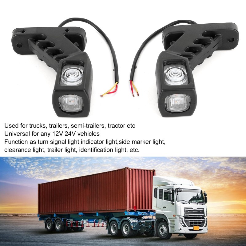 10‑30V Car Truck Trailer 3 Sides 4LED Side Marker Lights