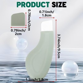 ZORTVUL Werkzeuge Zum Entfernen Von Mitessern, Mitesserentferner Aus Silikon Für Die Nase, Spatel Zur Tiefenreinigung Der Haut, Milder Und Sicherer Gesichtsschaber(Grün)