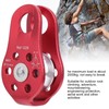 Climbing Pulley, 20KN Aluminum Micro Pulley Fixed Side Pulleys for