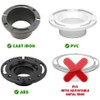 Toilet Flange Repair Kit - Works on 3" or 4"
