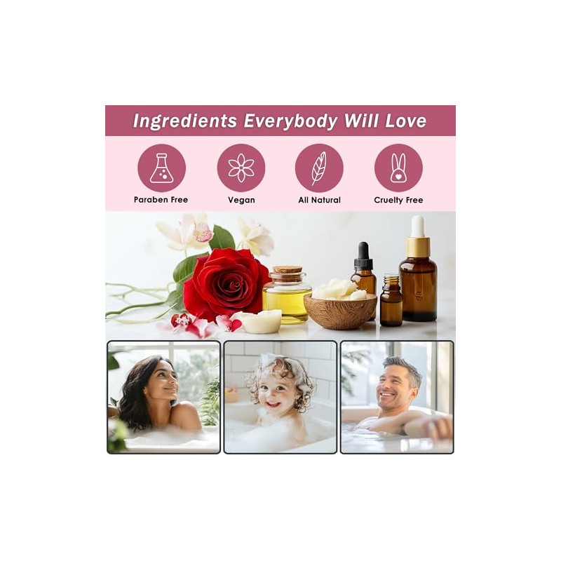 Aqua Elegante- Juegos de regalo de spa para baño. Cesta