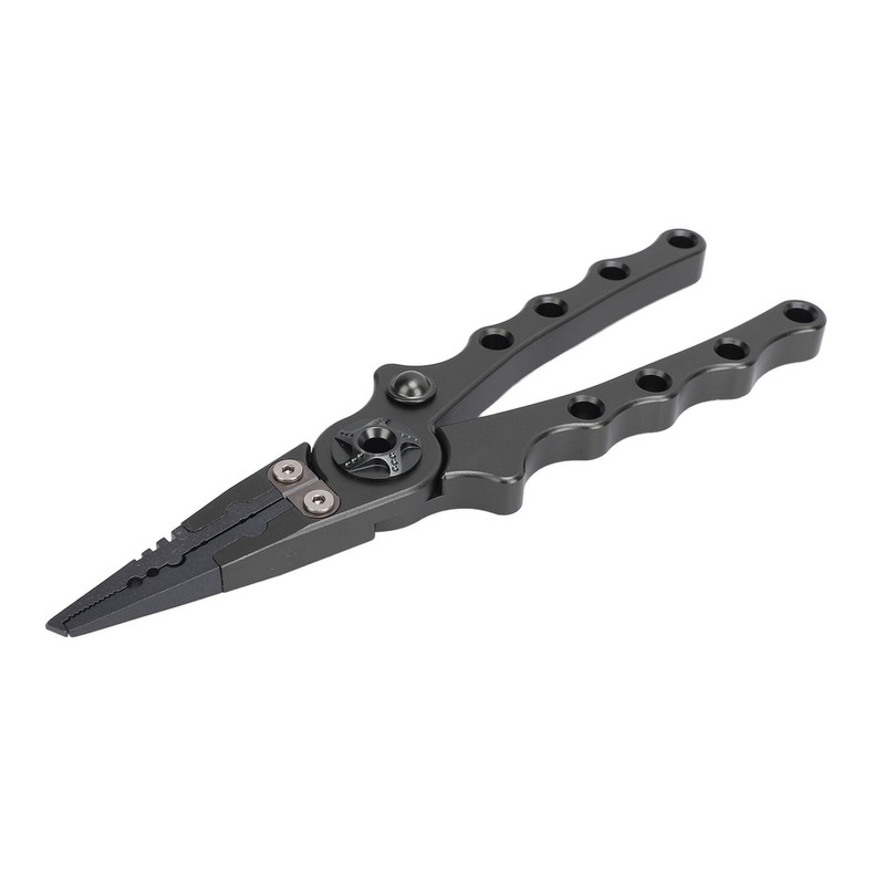 Fishing Pliers Aluminium Alloy Multifunctional Split Ring Pliers Self Locking