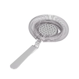 Fdit Bar Strainer for Cocktail Mixing Fine Filtering Professional Stainless Steel Cocktail Strainer for Bartending Restaurant Party (Silver)