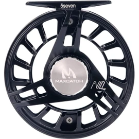 Maxcatch AVID PRO Fly Fishing Reel with CNC-machined Aluminum Body Super Large Arbor Design-3/5, 5/7, 7/9 Weights (Black, 3/5 wt)