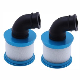 2 pcs Aluminum RC Air Filter Capped With Sponge Nitro Engine Parts for RC 1/10 HSP Himoto Redcat Nitro Truck Buggy (Blue）