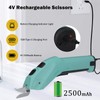 Electric Scissors, Wireless Cutter with 2 Cutting Blades, 4 V