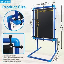 ESCFBD Baseball Strike Zone Target for Plastic Balls, Outdoor Blitz Ball Strike Target Set, Easy to Assemble and Disassemble, Space Saving