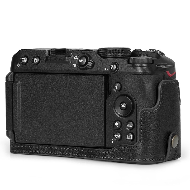 MegaGear EVER READY Genuine Leather Camera Case Compatible with Nikon