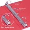 COMIX Sturdy 3 Ring Binder 2 inch with Clear View