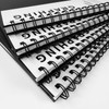 Rinrda A5 Graph Paper Spiral Notebook 8.5" x 5.7"-4 Pack