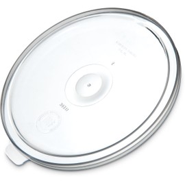 Carlisle FoodService Products Replacement Lid Crock Lid for Kitchen, Restaurants, Home, Plastic, 1.2 Quarts, Clear, (Pack of 12)