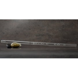 Hall Crystal Flute 11999 - Inline Glass Flute in F - Clear Glass