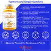 Turmeric and Ginger 60 Natural Orange Gummies - High Strength,