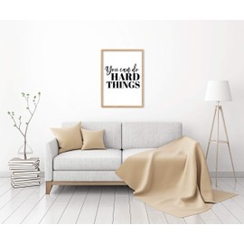 You Can Do Hard Things Poster, Unframed, Minimalist Print