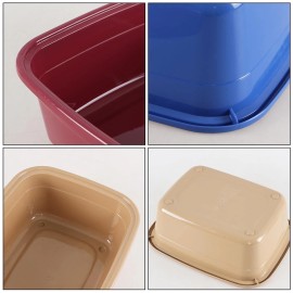 Wekioger Wash Basin 12 Quart, 3 Packs Small Plastic Dish Pan