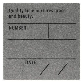 HEADS GRS-5S Gift Stickers, Made in Japan, 1.2 x 1.2 inches (3 x 3 cm), Gray, 100 Sheets