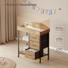 YeTom Changing Table Dresser, Baby Dresser with 3 Fabric Drawers