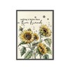 LZBRDY 2025 Sunflower Flowers Wish Words Stamps and Dies Set