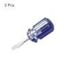 HARFINGTON 2pcs SL6 Short Tip Slotted Screwdriver Stubby Magnetic Flat