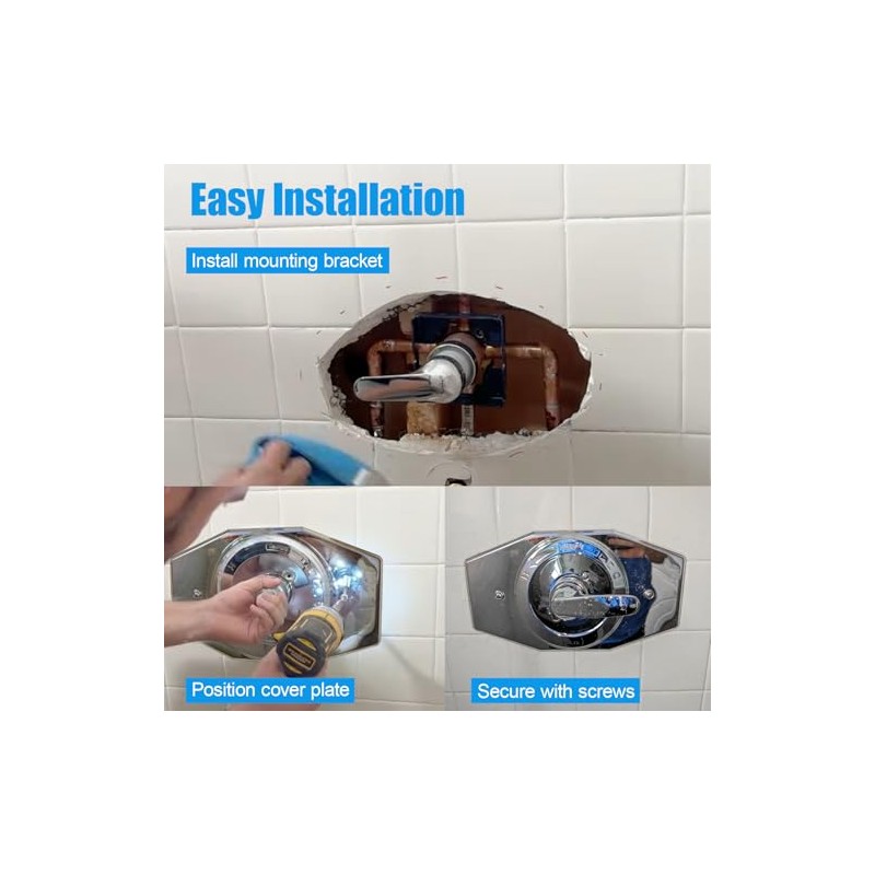 A502-26 One-Hole Remodel Cover Plate for Moen and delta shower