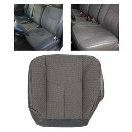 HECASA Seat Cover Driver Side Bottom Compatible with 2003-2007 Chevy Silverado 1500 1500HD 2500 2500HD 3500 Dark Gray Front Left