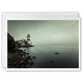 Neil Barr Cloch Lighthouse Gourock - Scotland Greeting Card by Scottish Landscape Photographer Blank Inside