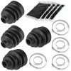 Caltric 2 Front Inner Outer Axle CV Boot Kit for