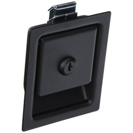 Southco 64-10-302-90 Black Powder Coated Steel Paddle Push to Close Latch, Pull to Open (Pack of 4)