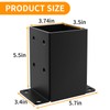4x4 Post Base, Heavy Duty Post Anchor Base, Inner Size