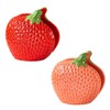 Strawberry Napkin Holder for Table, Cute Ceramic Fruits Paper Napkins