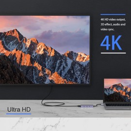 AYCLIF USB C Hub, Docking Station, 7-in-1 USB C Adapter Dual Monitor with PD 100W, 4K HDMI, USB A/C 3.0 Port, SD/TF Card Reader, Compatible with MacBook Pro/Air, iMac Pro, Dell/HP/Lenovo