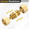 sourcing map 1Pcs Brass Compression Tube Fitting, 15.88mm Tube OD