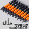 Saipor 10 pieces triangle screwdriver bit set, 50 mm long