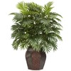 Nearly Natural Areca Palm with Vase Silk Plant, 38" x