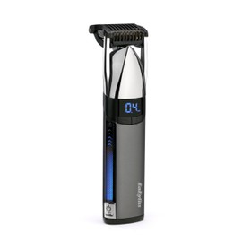 BaByliss Super X-Metal Stubble and Beard Trimmer, Ultra Precision, 24 length settings, Cordless and Waterproof, Gifts for men, Silver