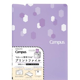 Kokuyo Fu-C755V Campus Two-Pocket Folder, Wide, Purple
