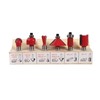 12pcs 8mm Shank Cemented Carbide Router Bit Woodworking Cutter Bit