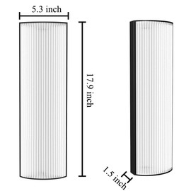 TPP440F HEPA H13 Replacement Filter for Air Purifiers TPP440, TPP540, TPP640, TPP640S,4-Stage Filtration，1 Pack
