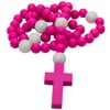 Chunky Wooden Beaded Rosary | Easy to Grip Wood Beads