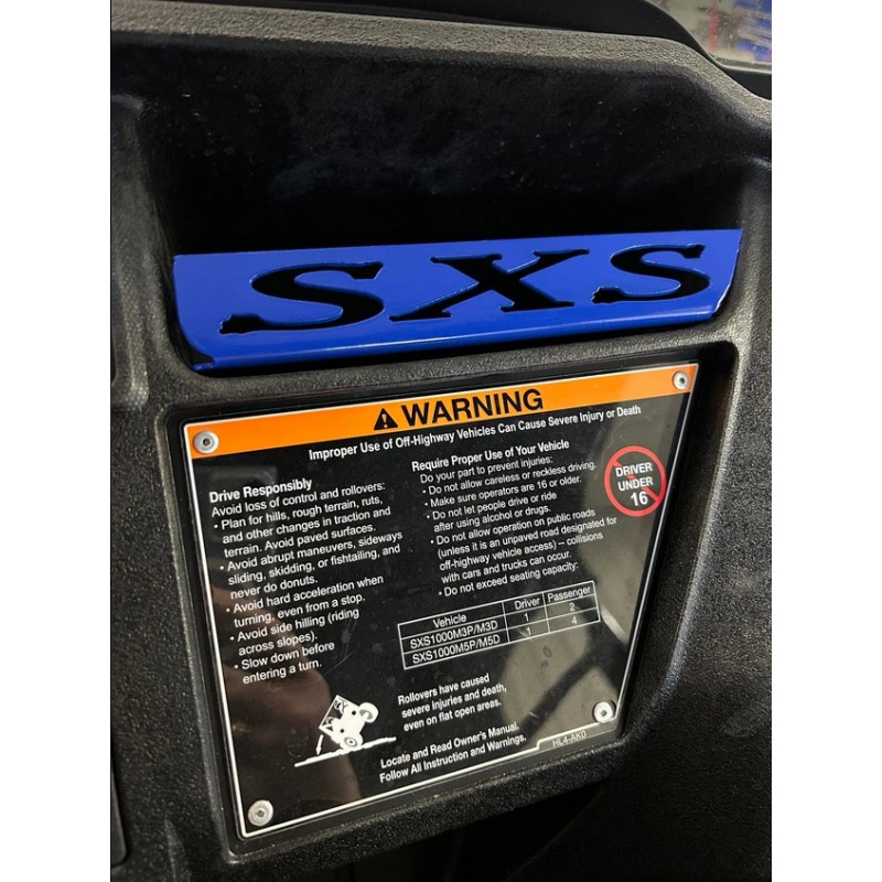 HONDA PBR 2022 Honda Pioneer 1000 1000-5 Cubby dash plate