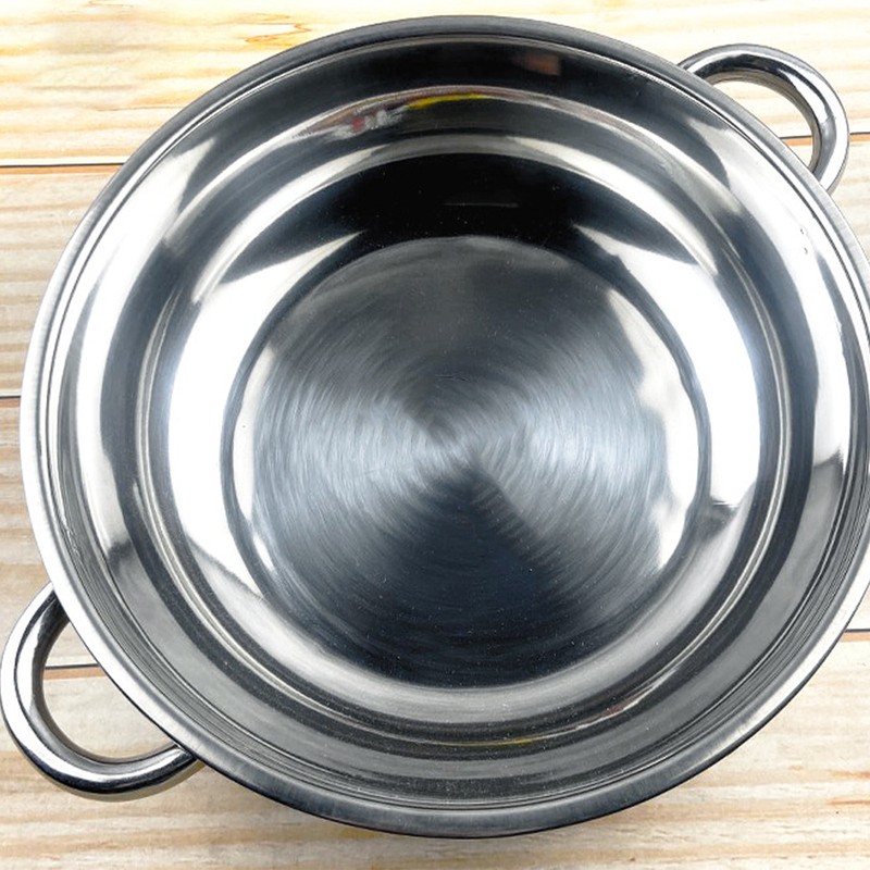 Stainless Steel Cooking Pot with Double Ear Rapid Heating Stainless